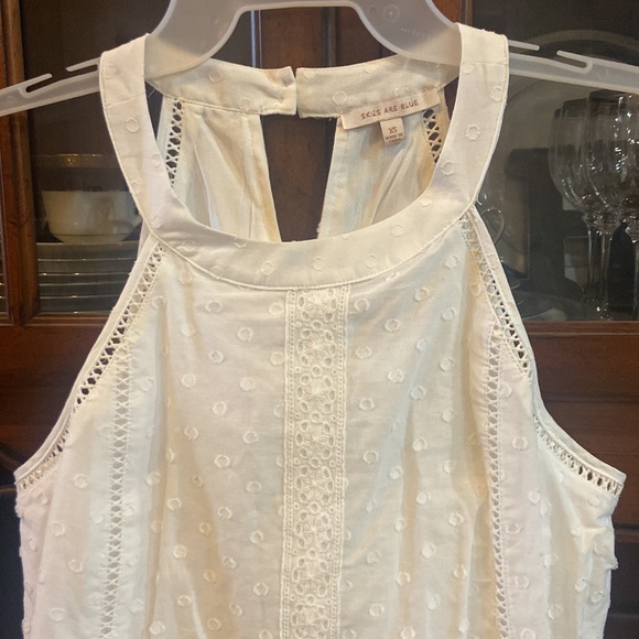 White Dressy Tank Top - Picture 2 of 6